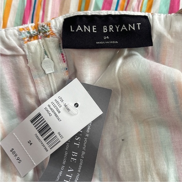 Lane Bryant Multicolor Striped Maxi Dress NWT - Picture 2 of 6